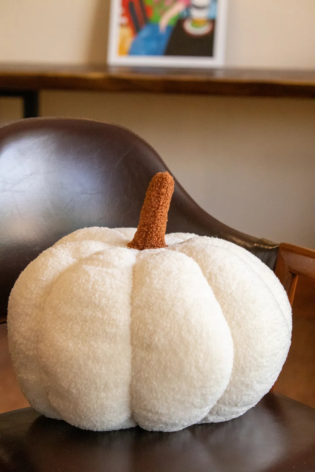 Pumpkin Boucle Cushion