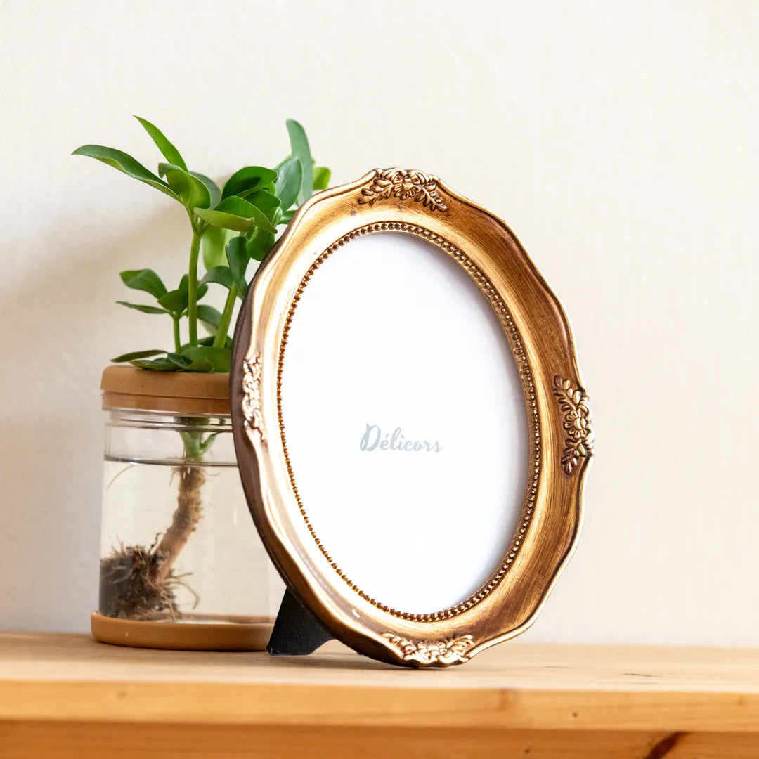 Romantic Vintage Oval Frame -- Delicors