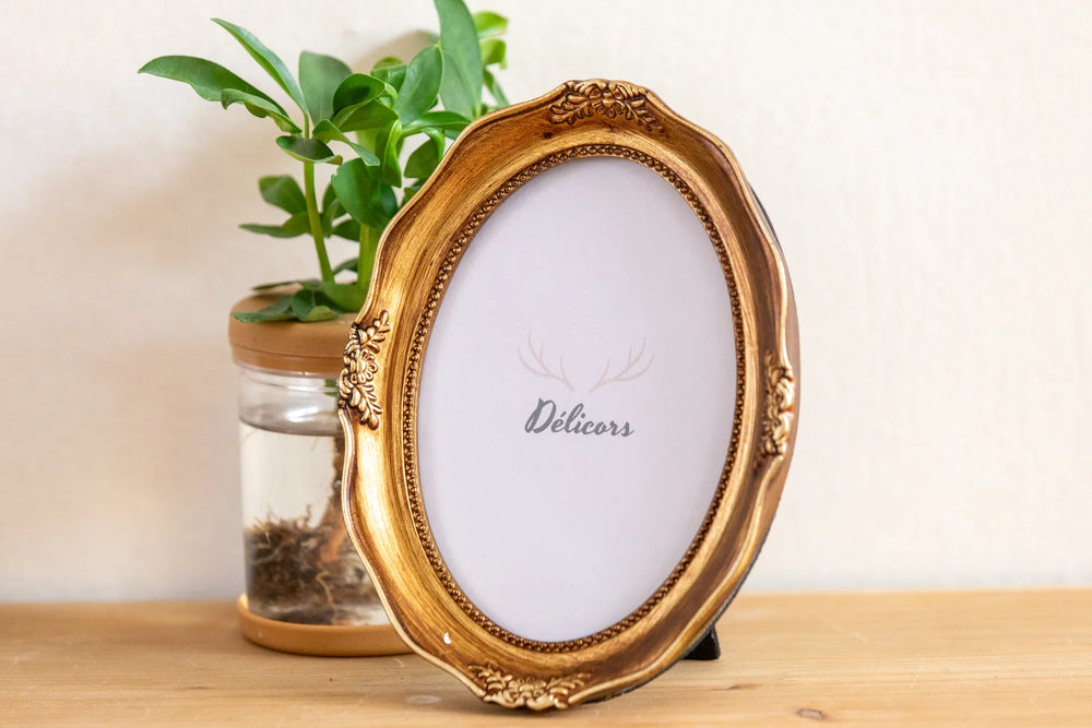 Romantic Vintage Oval Frame -- Delicors