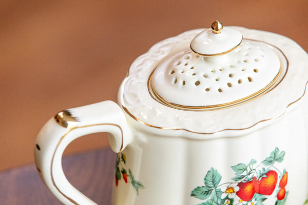 Strawberries Tea Cup & Pot