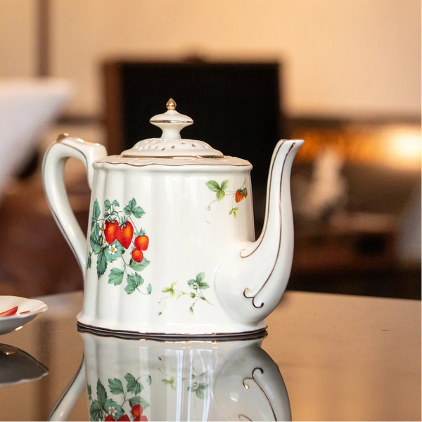 Strawberries Tea Cup & Pot
