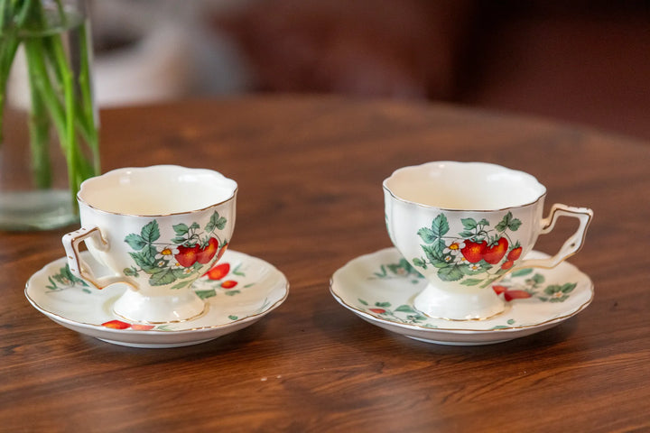 Strawberries Tea Cup & Pot