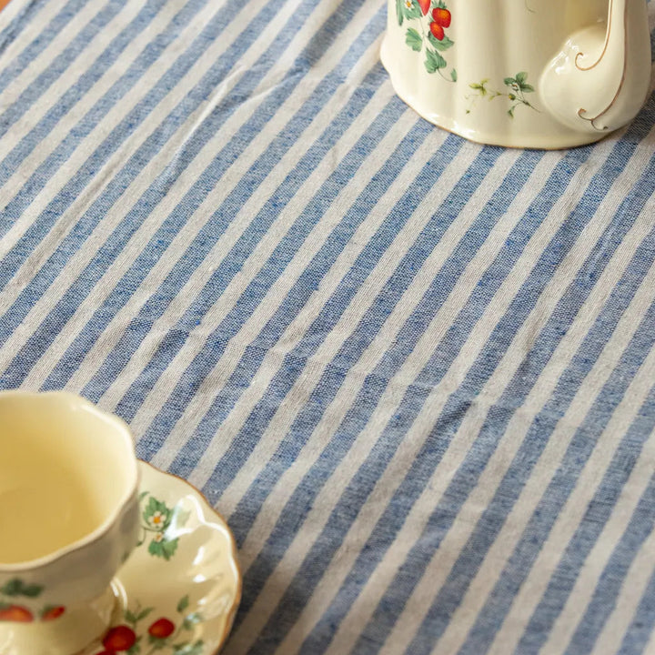 Striped Tassel Table Cloth Australia