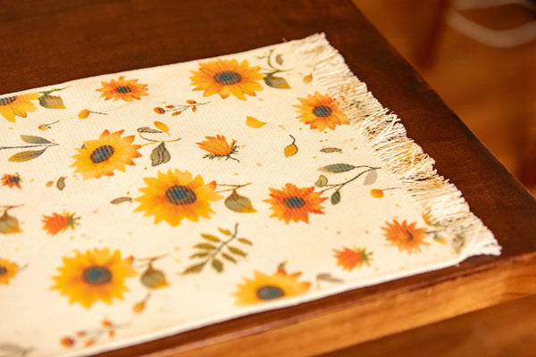 Sunny Sunflower Table Runner -- Delicors