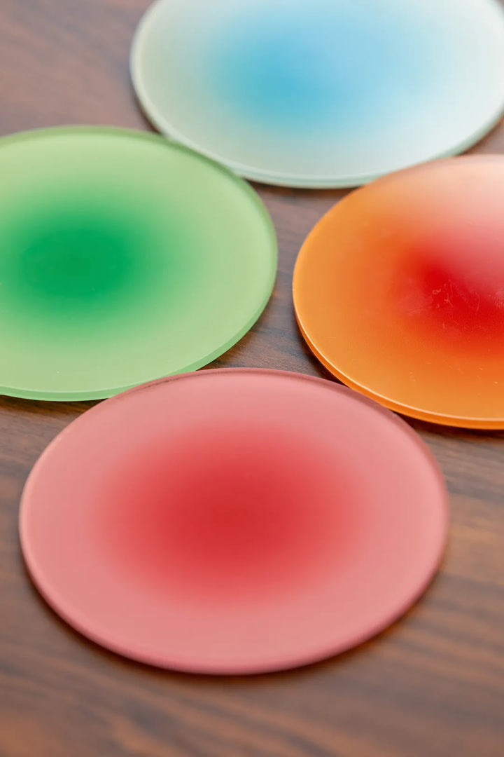 Sunset Gradient Acrylic Coaster -- Delicors