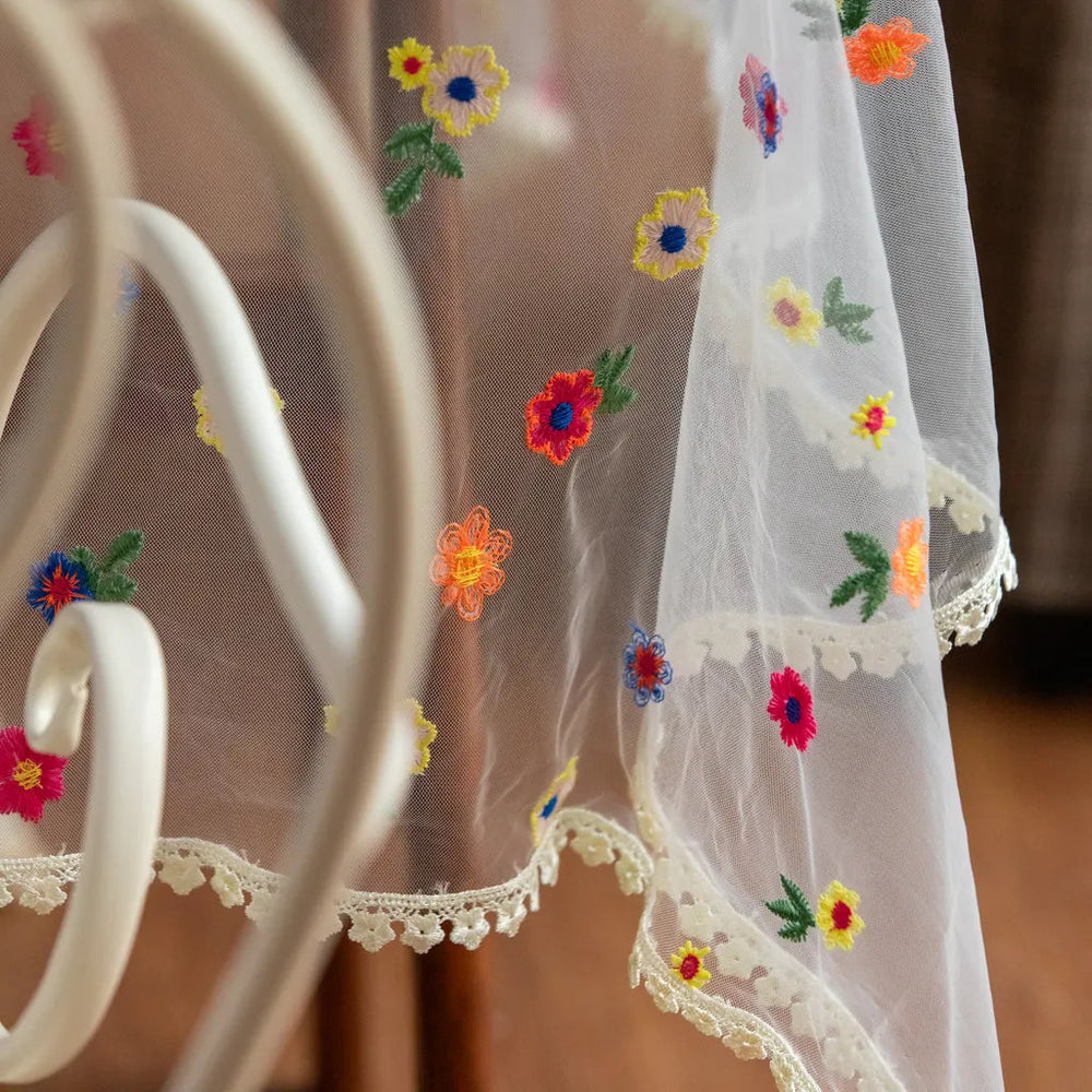 Sweeter Things Embroidered Lace Table Cloth Collection -Table Cloth- Delicors