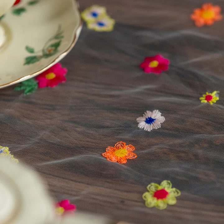 Sweeter Things Embroidered Lace Table Cloth Collection -Table Cloth- Delicors