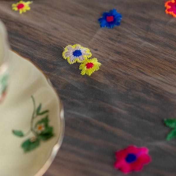 Sweeter Things Embroidered Lace Table Cloth Collection -Table Cloth- Delicors