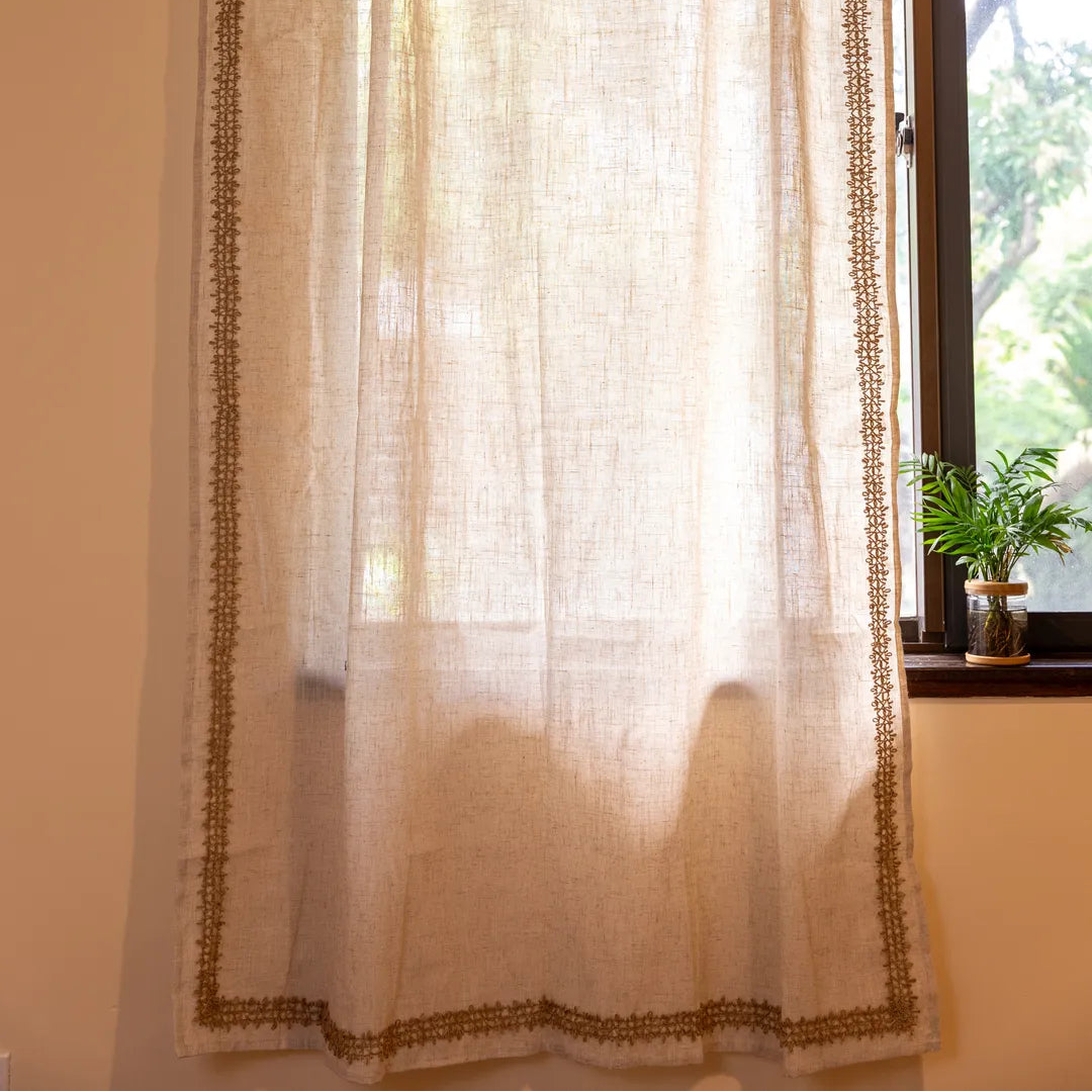 Tonal Twine Curtain -- Delicors