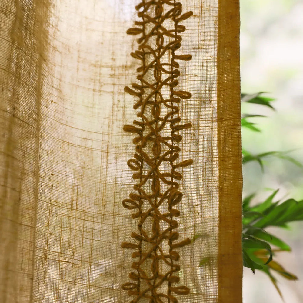 Tonal Twine Curtain -- Delicors