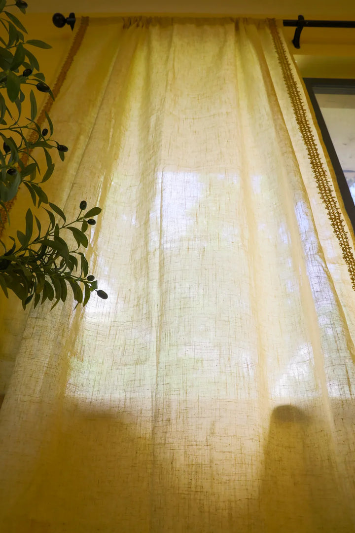 Tonal Twine Curtain -- Delicors