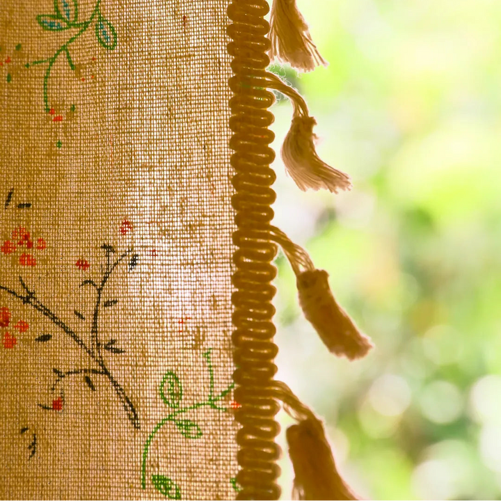 Wild Floral Lace Curtain -- Delicors