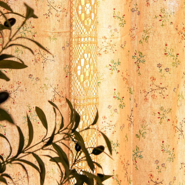 Wild Floral Lace Curtain -- Delicors