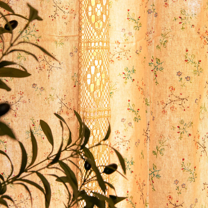 Wild Floral Lace Curtain -- Delicors