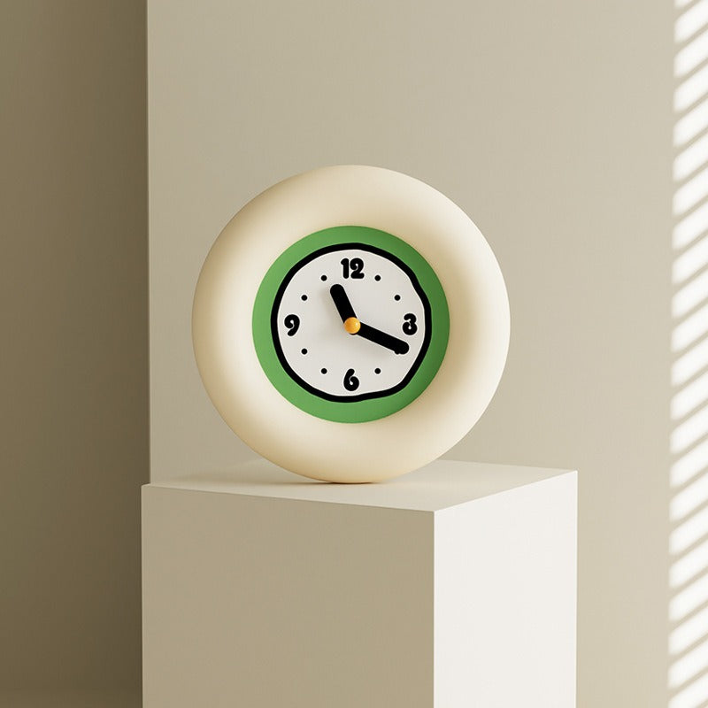 Creamy Matcha Wall Clock