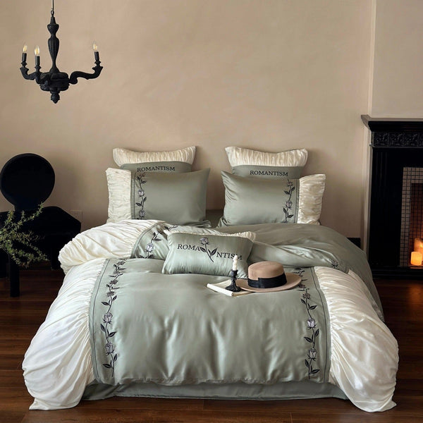 Deluxe Spring Green Rose Bedding Set - Bedding - Delicors
