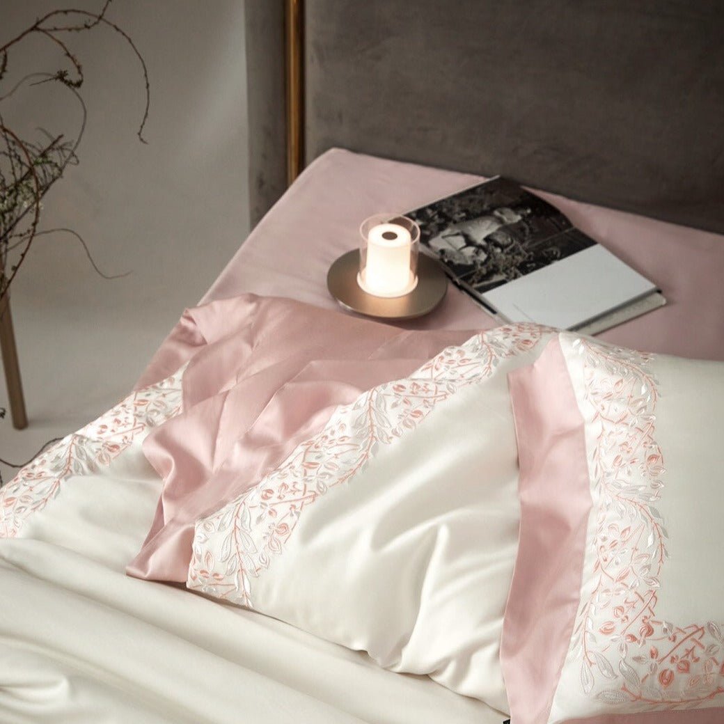 Embroidered Olive Branch Bedding Set - Bedding - Delicors