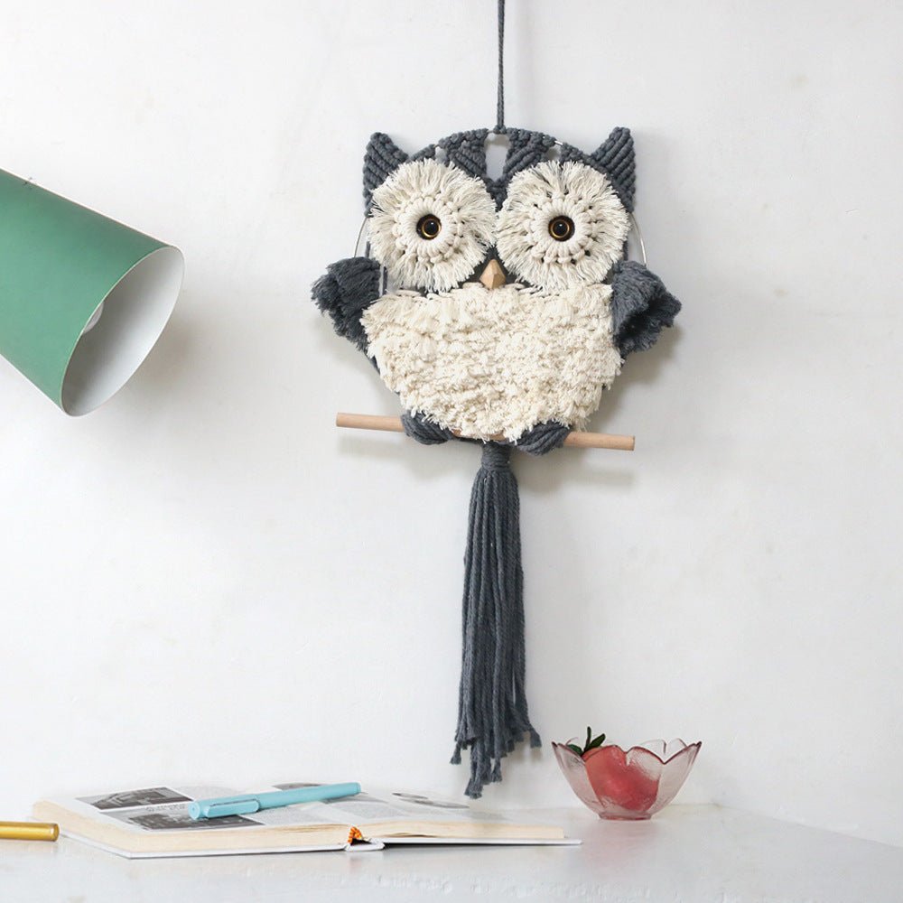 Enchanting Owl Macrame Wall Decor - Wall Art - Delicors