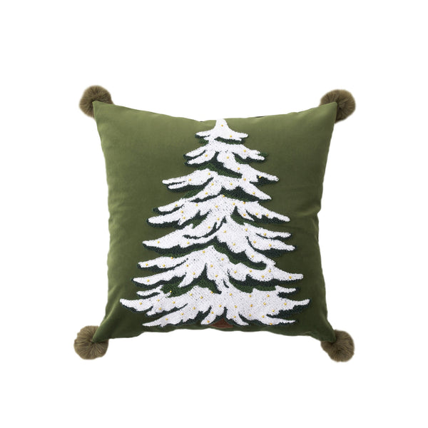 Evergreen Holiday Cushion - Cushion - Delicors