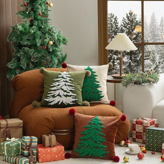 Evergreen Holiday Cushion - Cushion - Delicors