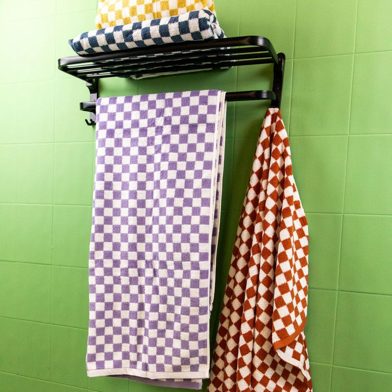 Classic Checkerboard Towel Collection - Delicors