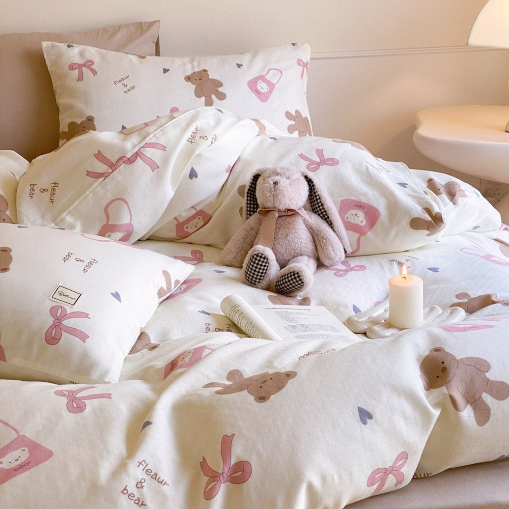 Fleaur & Bear Bedding Set - Bedding - Delicors
