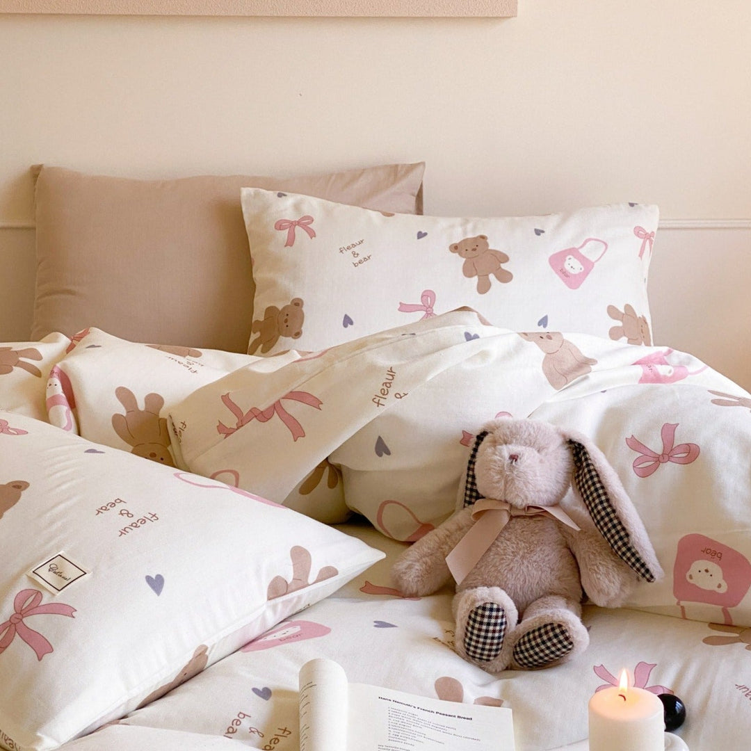 Fleaur & Bear Bedding Set - Bedding - Delicors