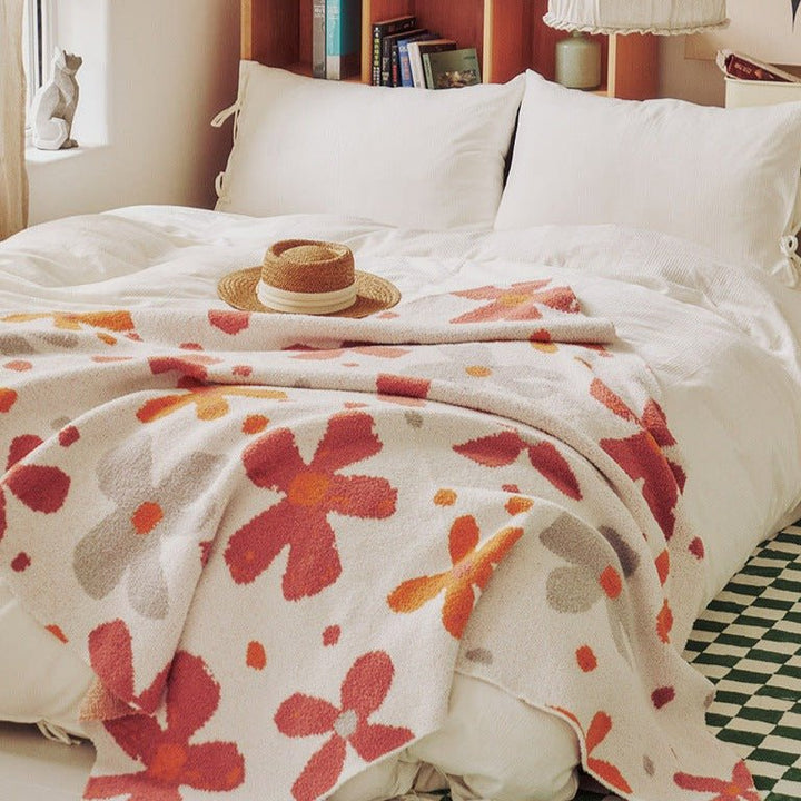Floral Bloom Cozy Throw -Throw- Delicors