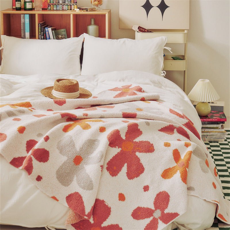 Floral Bloom Cozy Throw -Throw- Delicors