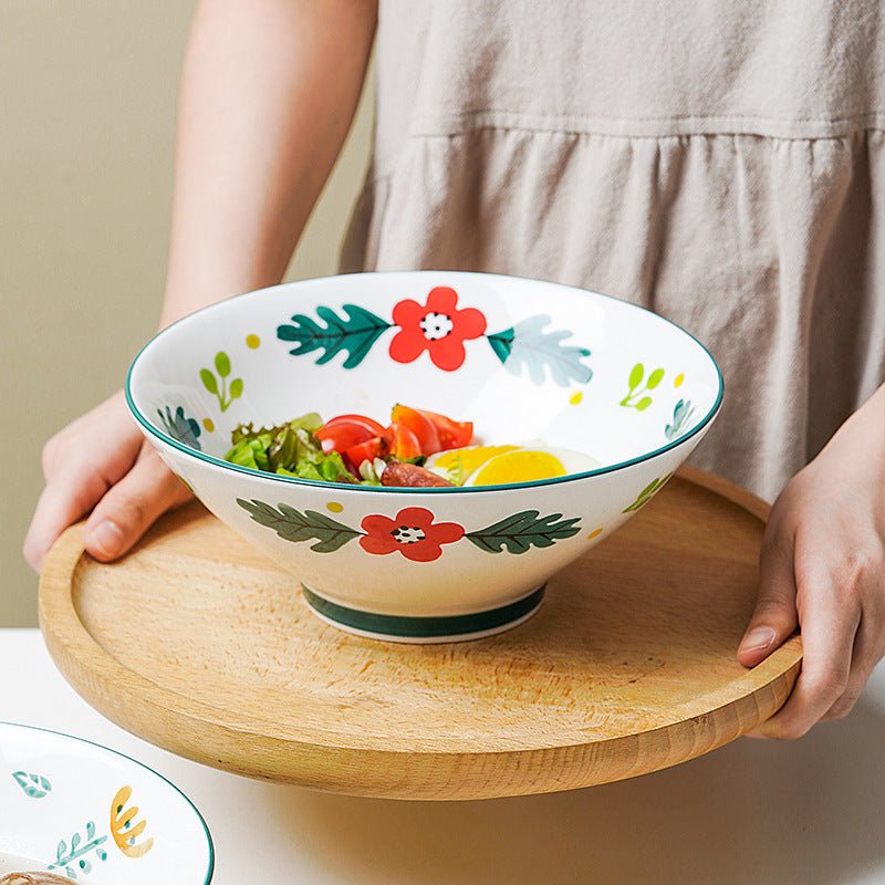Floral Fusion Noodle Bowl - bowl - Delicors