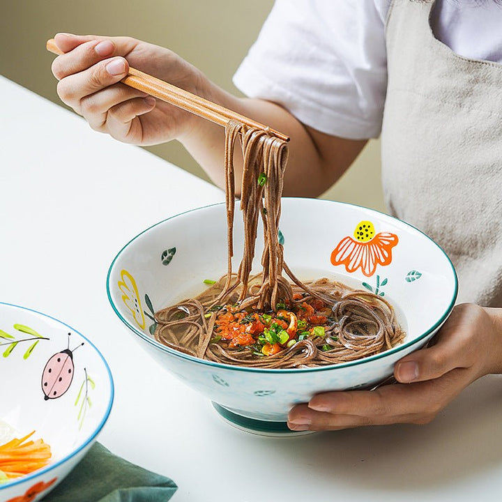 Floral Fusion Noodle Bowl - bowl - Delicors