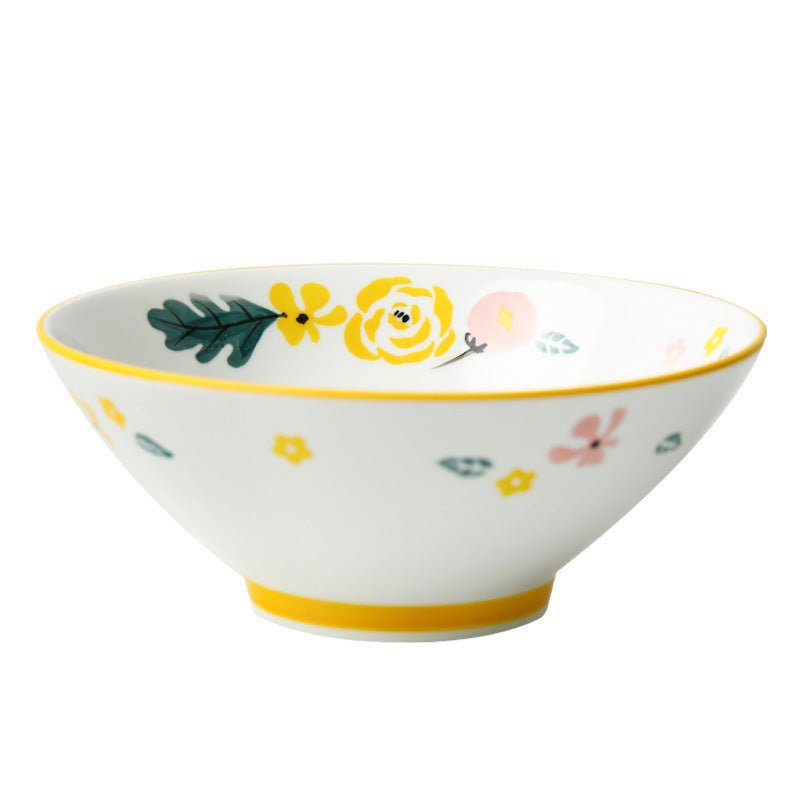 Floral Fusion Noodle Bowl - bowl - Delicors