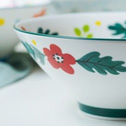 Floral Fusion Noodle Bowl - bowl - Delicors