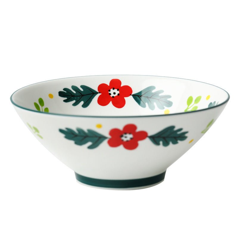 Floral Fusion Noodle Bowl - bowl - Delicors