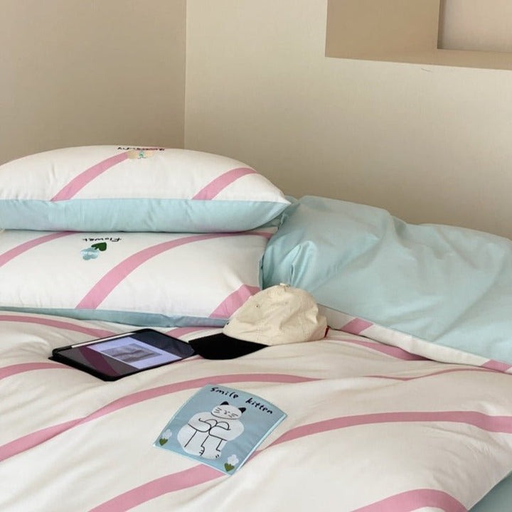 Flower And Butterfly Bedding Set - Bedding - Delicors
