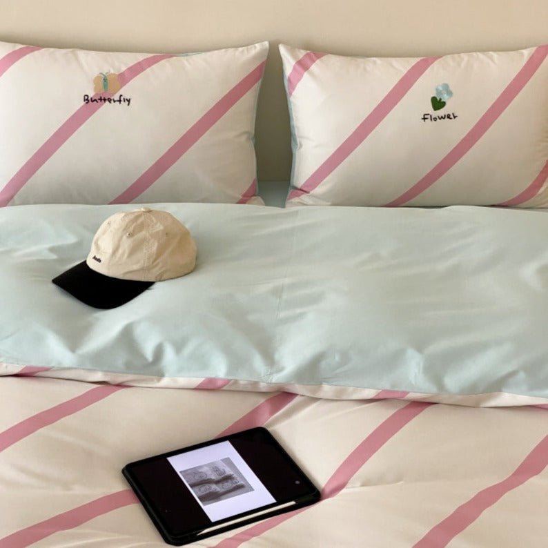 Flower And Butterfly Bedding Set - Bedding - Delicors