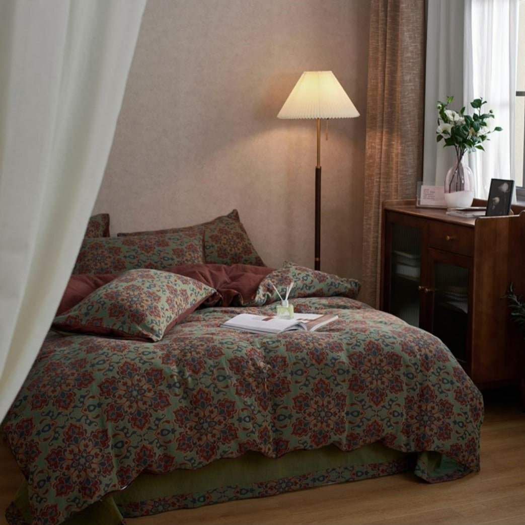 French Vintage Floral Bedding Set -Bedding- Delicors