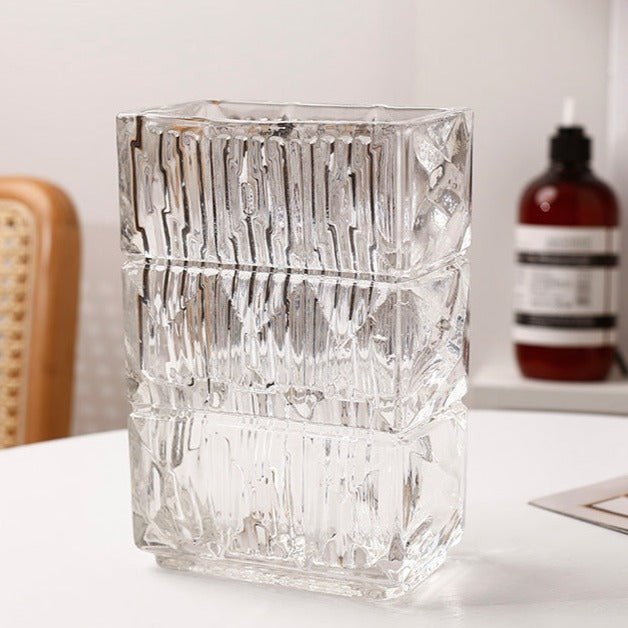 Glass Square Vase - Vase - Delicors