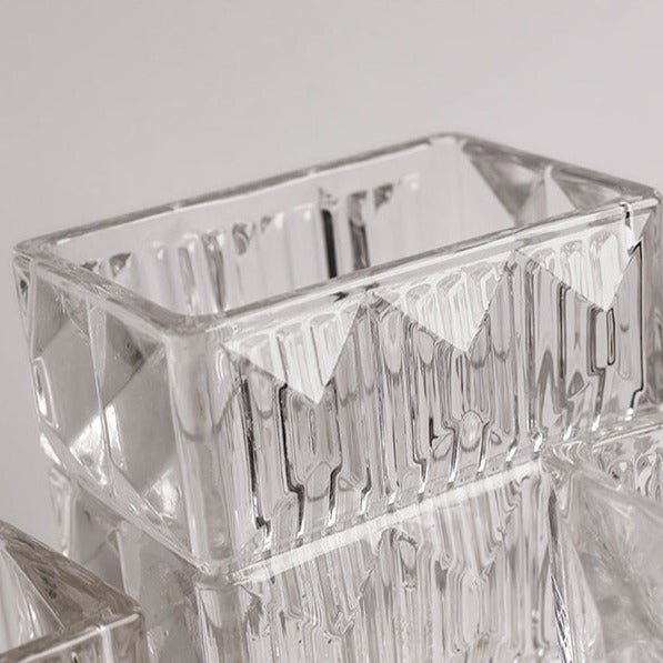 Glass Square Vase - Vase - Delicors
