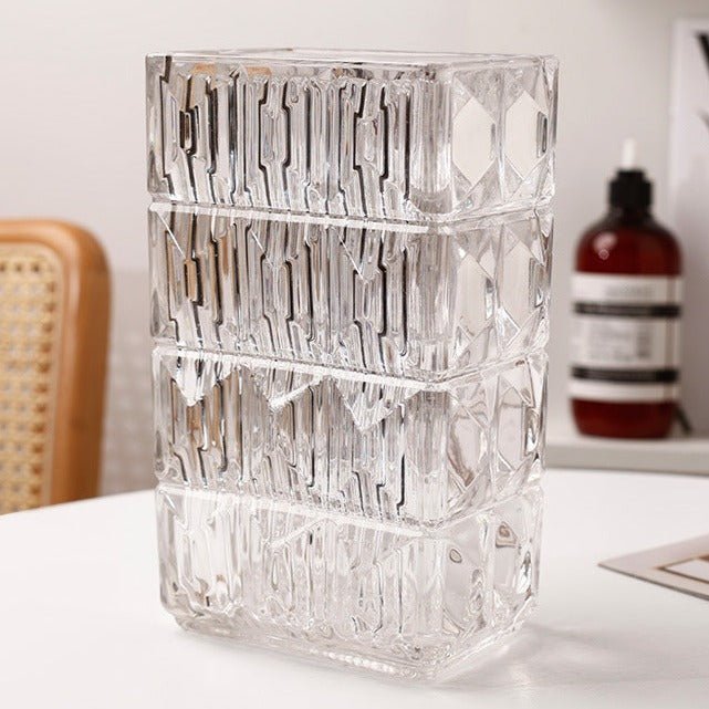 Glass Square Vase - Vase - Delicors