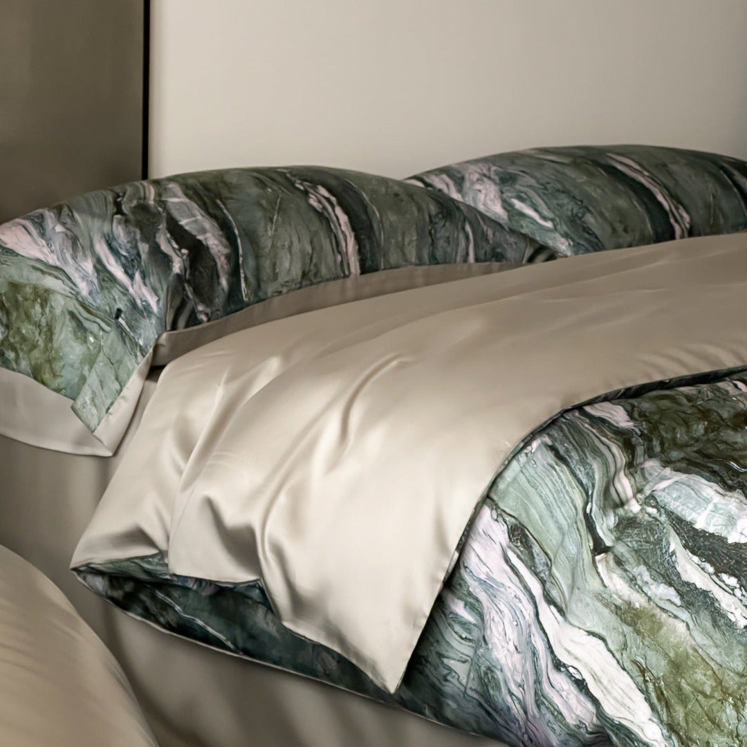 Green Marble Bedding Set - Bedding - Delicors