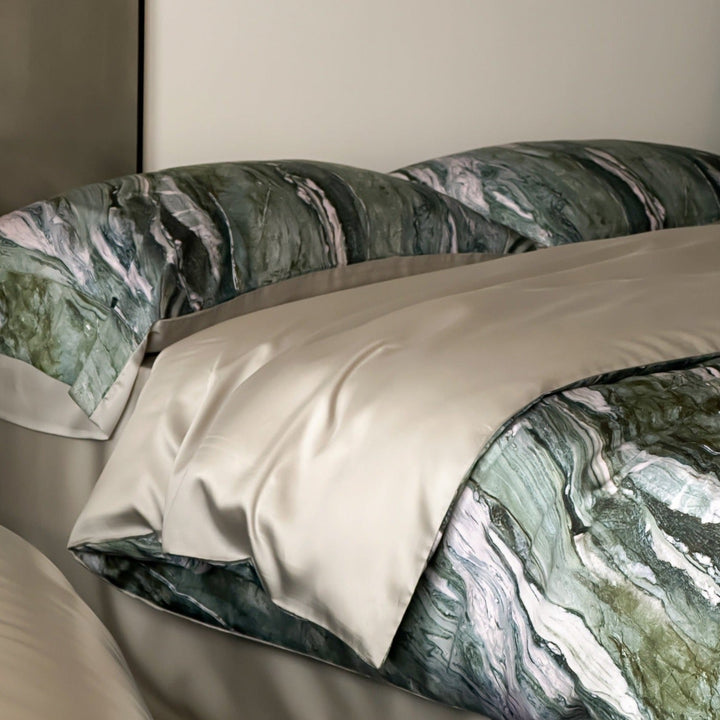 Green Marble Bedding Set - Bedding - Delicors