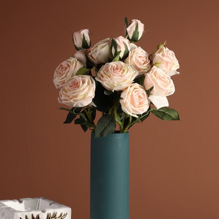 Half Dozen Artificial Misty Roses - Artificial Flower - Delicors