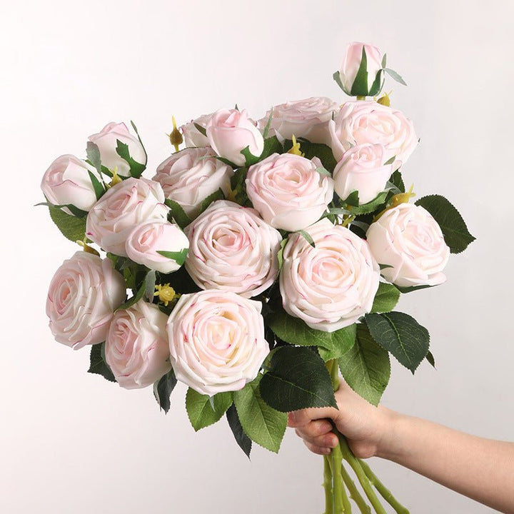 Half Dozen Artificial Misty Roses - Artificial Flower - Delicors