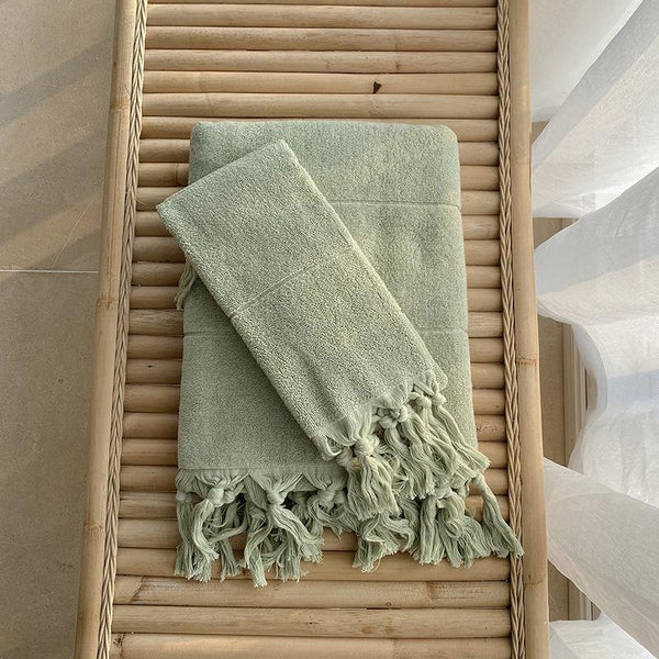 Hand - Knotted Towel Set - FINAL SALE - Towel - Delicors