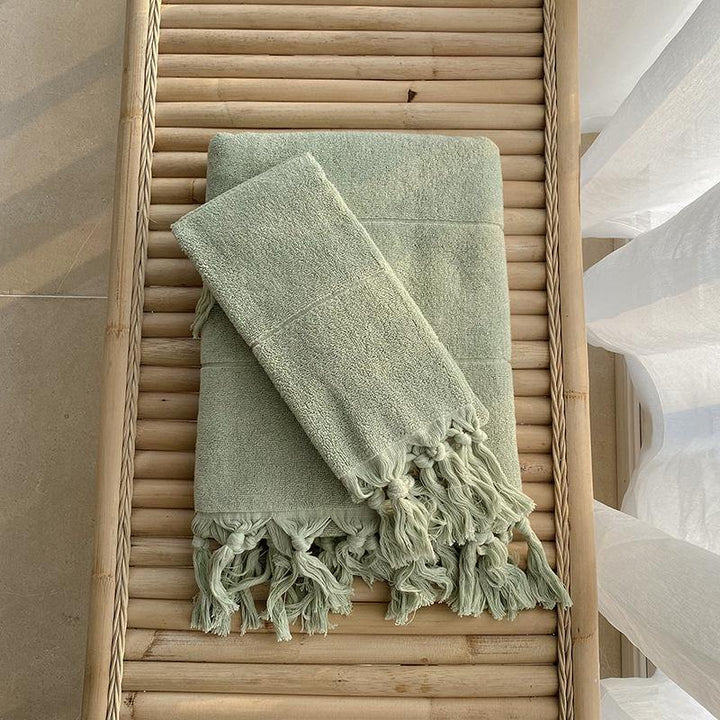 Hand - Knotted Towel Set - FINAL SALE - Towel - Delicors