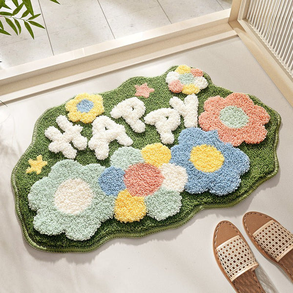 Happy Bath Mat Collection -Bath Mat- Delicors