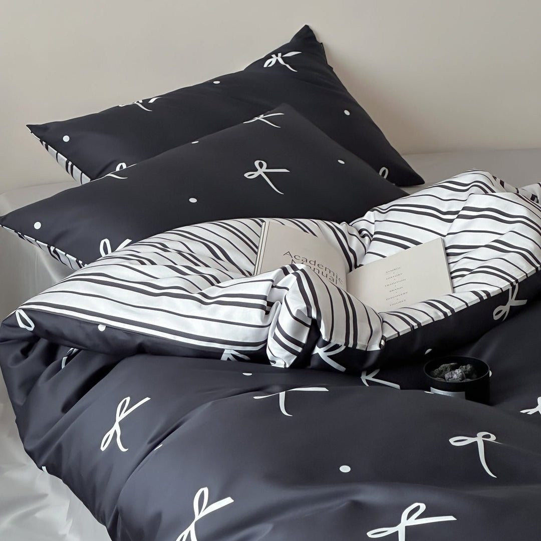 Lacey Bows Bedding Set - Bedding - Delicors