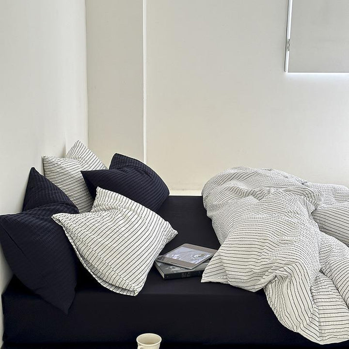 Minimal Stripe Bedding Set -Bedding- Delicors