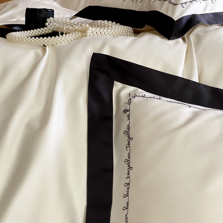Monochrome Grid Bedding Set - Bedding - Delicors